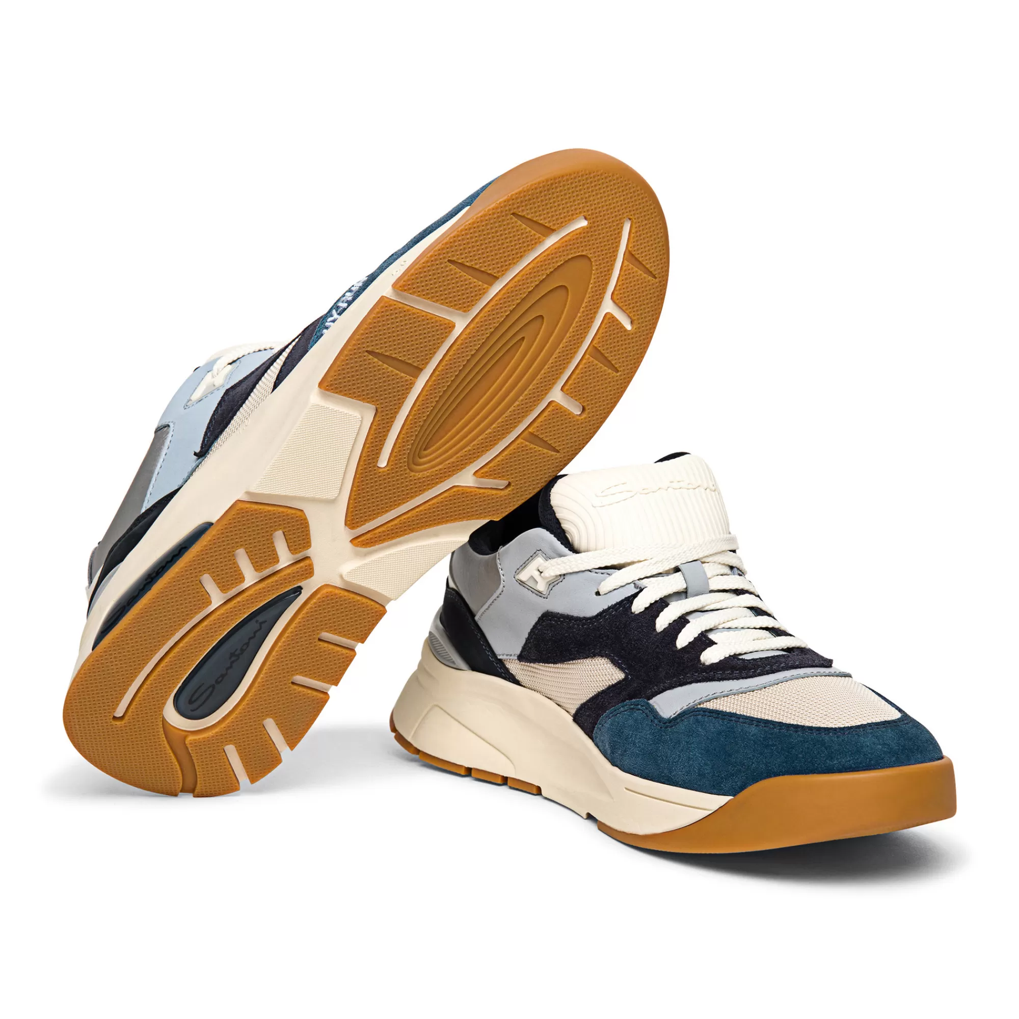 Hot Sneaker Hy-Run da uomo in pelle e tessuto multicolore Vedi tutte le calzature | Sneakers