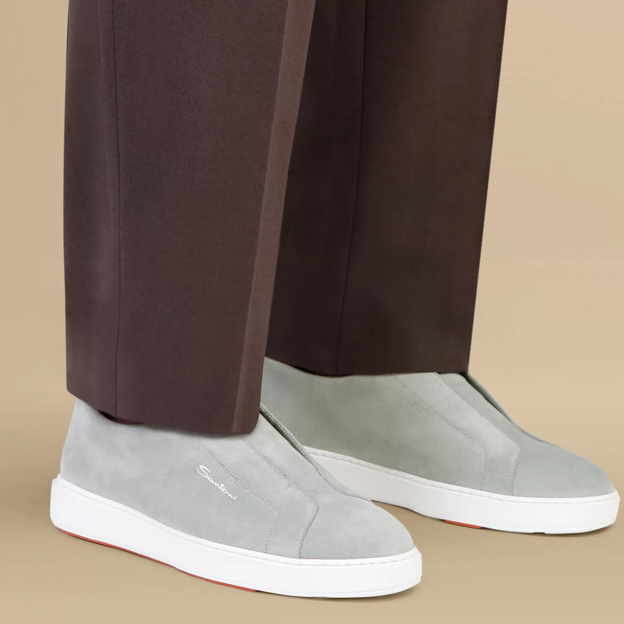 Fashion Sneaker slip-on da uomo in suede verde Vedi tutte le calzature | Sneakers